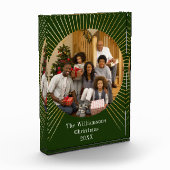 Bloc Photo Gold Line Green Family Noël (Gauche)