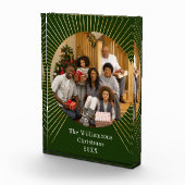 Bloc Photo Gold Line Green Family Noël (Droite)