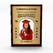 Bloc Photo Grad Graduate Graduate Graduate Gold Custom (Devant)