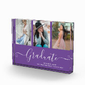 Bloc Photo Graduate Collage Graduation Purple Photo Block (Droite)