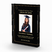 Bloc Photo Graduate Gold Logo Modern Award (Droite)