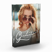 Bloc Photo Graduation 2025 Modern Script Grad Keepsaké (Gauche)