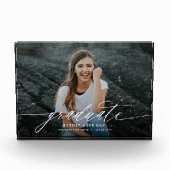 Bloc Photo Graduation de script de calligraphie simple (Devant)