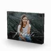 Bloc Photo Graduation de script de calligraphie simple (Droite)
