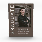 Bloc Photo Graduation Garçon moderne (Devant)