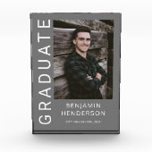 Bloc Photo Graduation Garçon moderne (Devant)