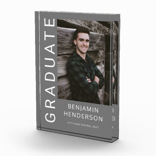 Bloc Photo Graduation Garçon moderne (Droite)