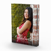 Bloc Photo Graduation Moderne Calligraphie Custom Keepsaké (Droite)