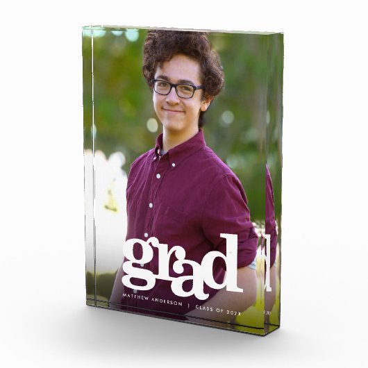 Bloc Photo Graduation Moderne Téméraire Typographie Personnal (Droite)