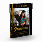 Bloc Photo Graduation Noire Et Or 2023 Garder (Gauche)