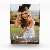 Bloc Photo Graduation Photo Nom de l'école Script des diplômé (Devant)