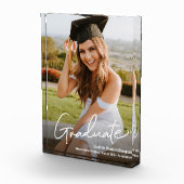 Bloc Photo Graduation Photo Nom de l'école Script des diplômé (Droite)