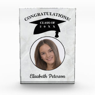 Bloc Photo Graduation Photo personnalisée sur marbre