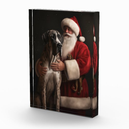 Bloc Photo Grand Danse Avec Noël Festif Du Père Noël (Droite)