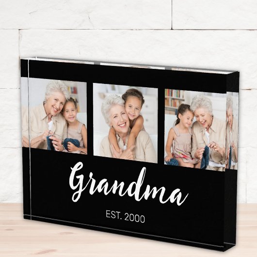 Bloc Photo Grand Established Modern Script Black 3 Photo