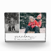 Bloc Photo Grand-mère a établi le script Deux cadeaux photo (Devant)