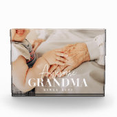 Bloc Photo Grand-mère géniale depuis 20XX Simple Élégant (Devant)