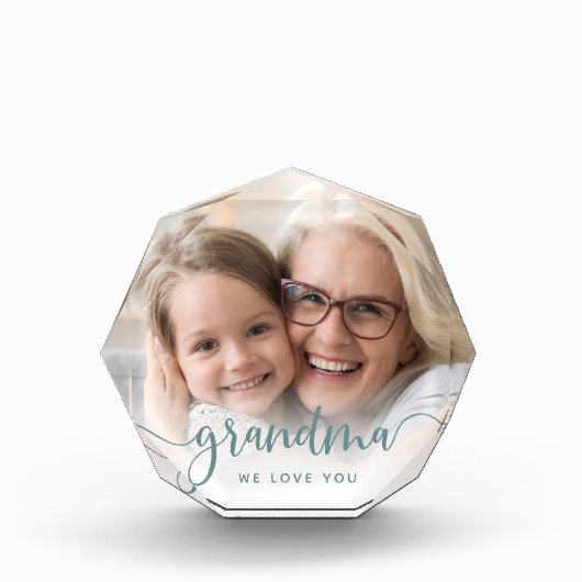 Bloc Photo Grand-mère, on t'aime | Superposition de script (Devant)