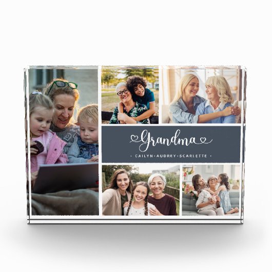 Bloc Photo Grand-mère Photo Collage Meilleure famille (Devant)