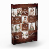 Bloc Photo Grand-mère rustique Collage photo de grand-mère (Gauche)