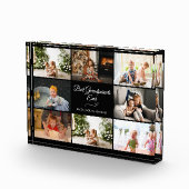 Bloc Photo Grand-parent noir moderne Collage Cadeau (Droite)
