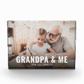 Bloc Photo Grand-Parents Citer Grand-Père Photo Simple (Devant)