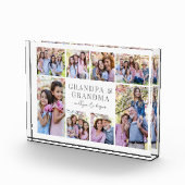 Bloc Photo Grand-parents Photo Collage Acrylique Bloc d'image (Droite)