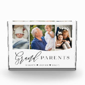 Bloc Photo Grand-parents Script Grand-enfants Photo Keepsaké (Devant)