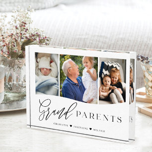 Bloc Photo Grand-parents Script Grand-enfants Photo Keepsaké