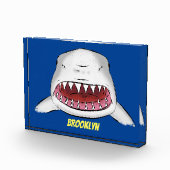 Bloc Photo Grand requin blanc moyen dessin animé (Droite)
