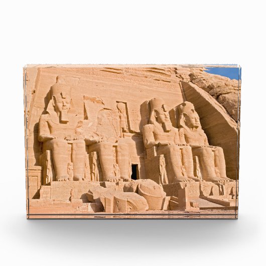 Bloc Photo Grand Temple d'Abou Simbel - Ramses II - Egypte (Devant)