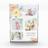 Bloc Photo Grande grand-mère Tu es la meilleure Pêche Florale (Devant)