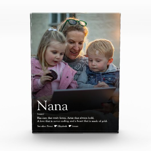 Bloc Photo Grandma Citation Moderne Cool amusant (Devant)