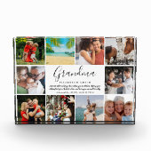 Bloc Photo Grandma Citation Script moderne 10 Photo Collage (Devant)