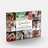 Bloc Photo Grandma Citation Script moderne 10 Photo Collage (Gauche)