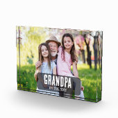 Bloc Photo Grandpa Established White Script Photo (Droite)