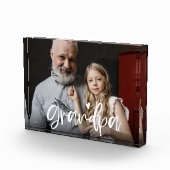 Bloc Photo Grandpa Love Script cadeau personnalisé (Droite)