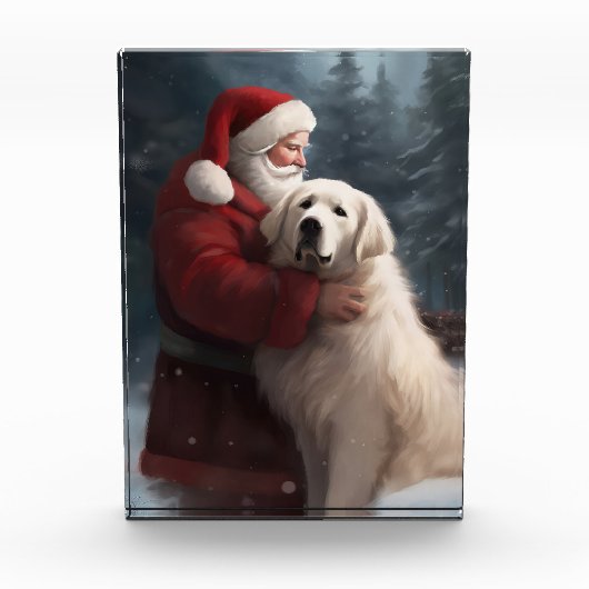 Bloc Photo Grands Pyrénées avec Noël Festif du Père Noël (Devant)