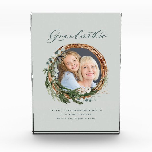 Bloc Photo Grille d'eucalyptus minime moderne grand-mère phot (Devant)