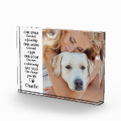 Bloc Photo Guichet Amoureux des chiens personnalisé Garder un (Droite)