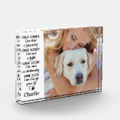 Bloc Photo Guichet Amoureux des chiens personnalisé Garder un (Gauche)