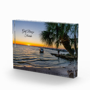Bloc Photo Gulf Breeze Floride Sunset Photo Block