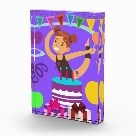 Bloc Photo Gymnastique fête d'anniversaire (Droite)