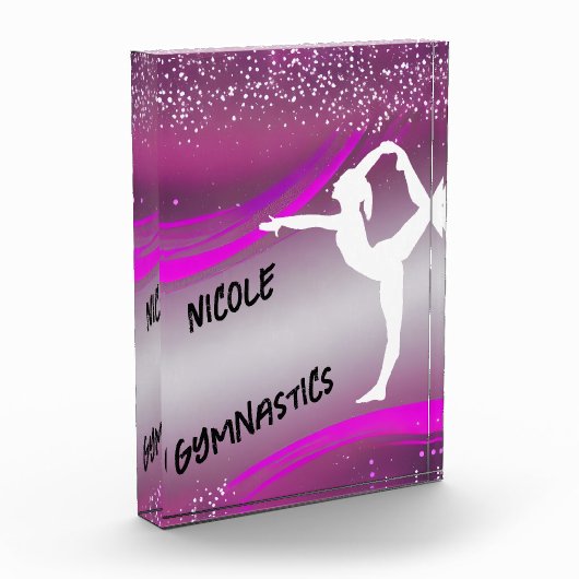 Bloc Photo Gymnastique fille personnalisée (Gauche)