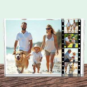 Bloc Photo Happy Holidays Family Photo Block, Old Camera Film