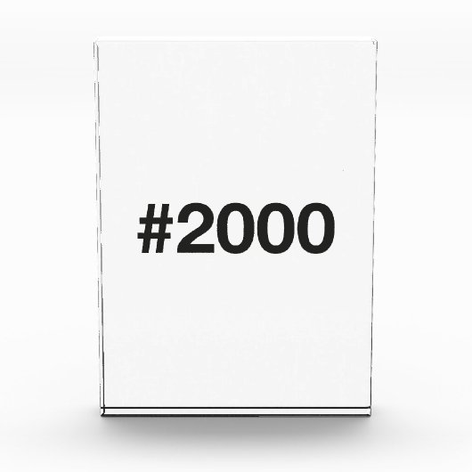 Bloc Photo Hashtag 25 Anniversaire 2000 (Devant)