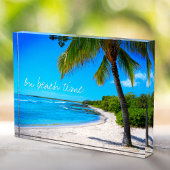 Bloc Photo Hawaii Palm Tree Plage Tropicale Sur Plage
