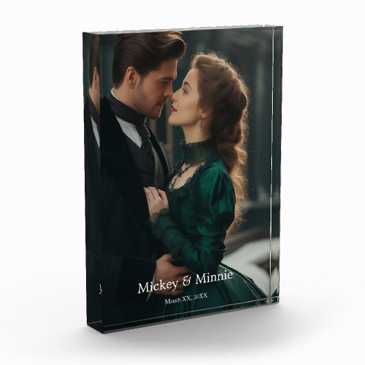 Bloc Photo Heartfelt In Loving Memory Custom Photo Block (Gauche)