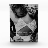 Bloc Photo Heureux à jamais mariage mignon et fantaisiste (Devant)