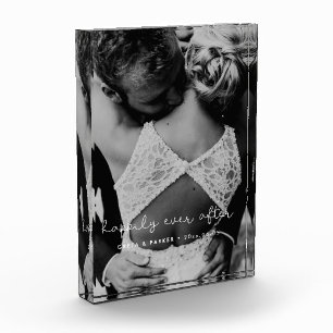 Bloc Photo Heureux à jamais mariage mignon et fantaisiste